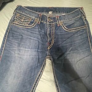Mens TRUE RELIGION Jeans - "Ricky STRAIGHT" - 36x30 - Like New!